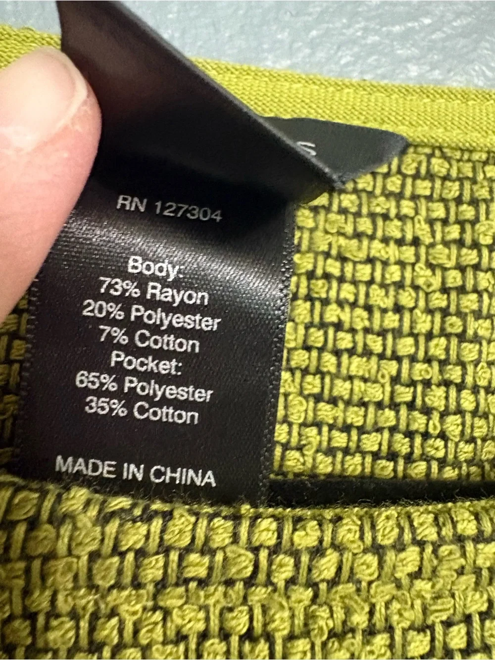 Ali Miles Textured Pocket Tunic Top Plus Size PL Green Black 3/4 Sleeve